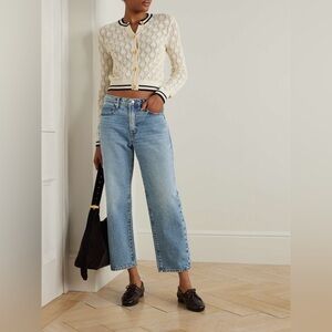 Frame Le High Straight Light/Med Wash Jeans  In Laskey Size 26